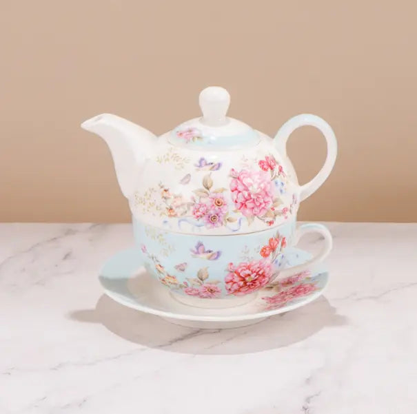 Kit de Chá Cerâmico Rústico Japonês com Bule