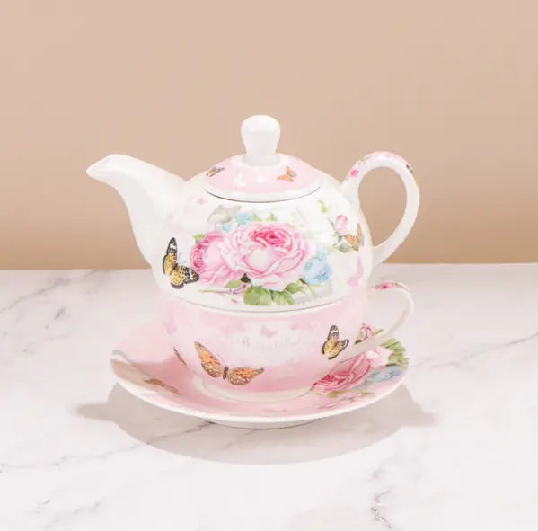 Kit de Chá Cerâmico Rústico Japonês com Bule