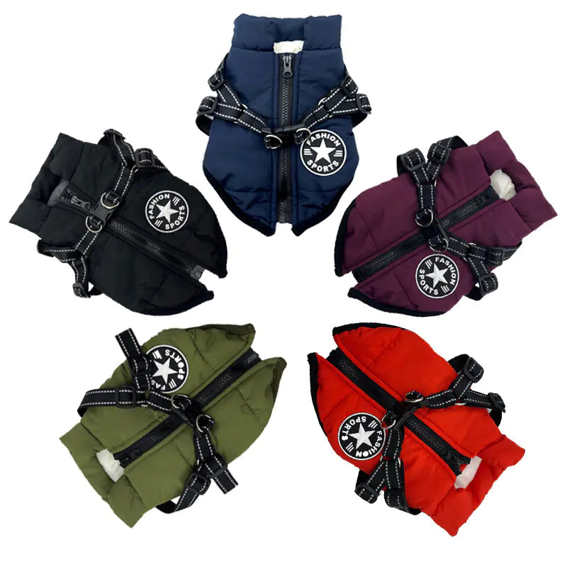 Jaqueta Impermeável para Cães de Estimação Amazon Outono Inverno (Atacado)