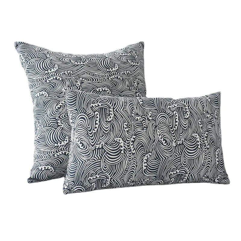 Capa de Almofada de Linho de Algodão ao Estilo Japonês para Decoração de Casa