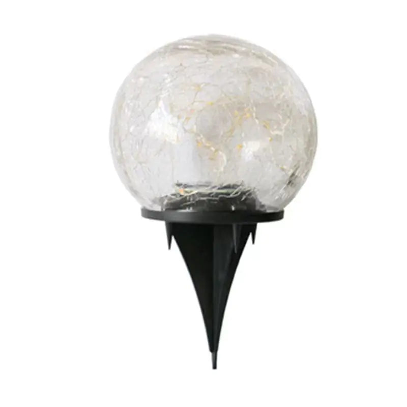 Luz Solar Embutida no Solo com Textura Rachada e Controle de Luz